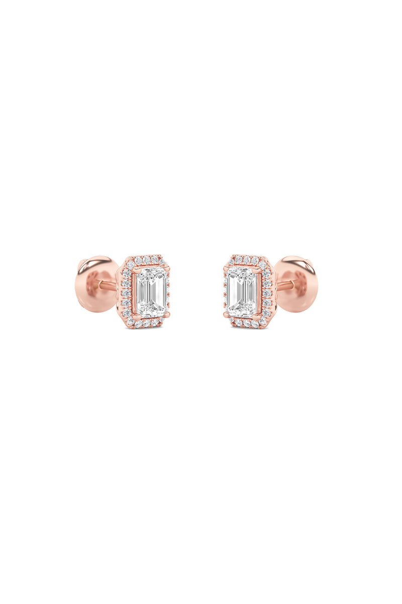 Brilliant Halo Charm Studs