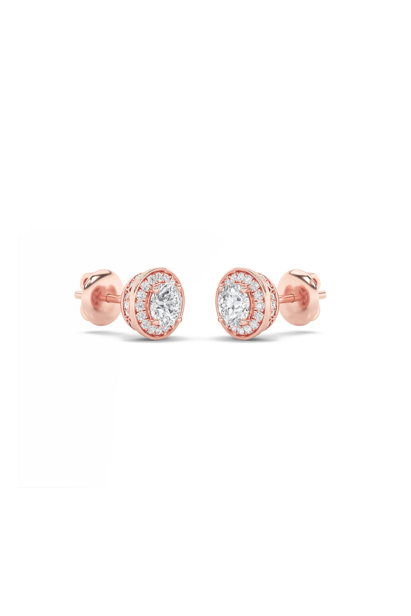 Eternal Round Halo Studs