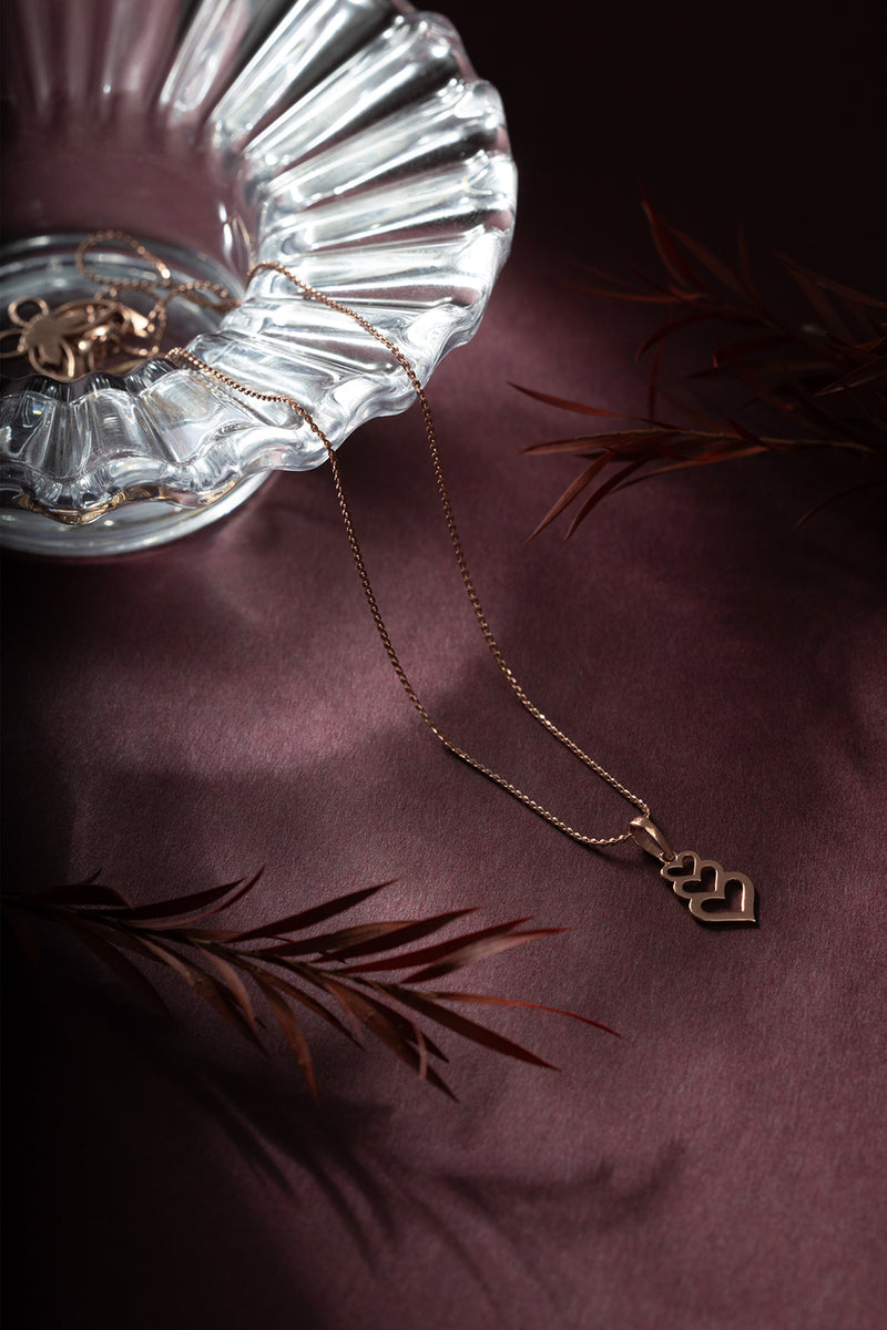 Romantic Heart Trio Pendant