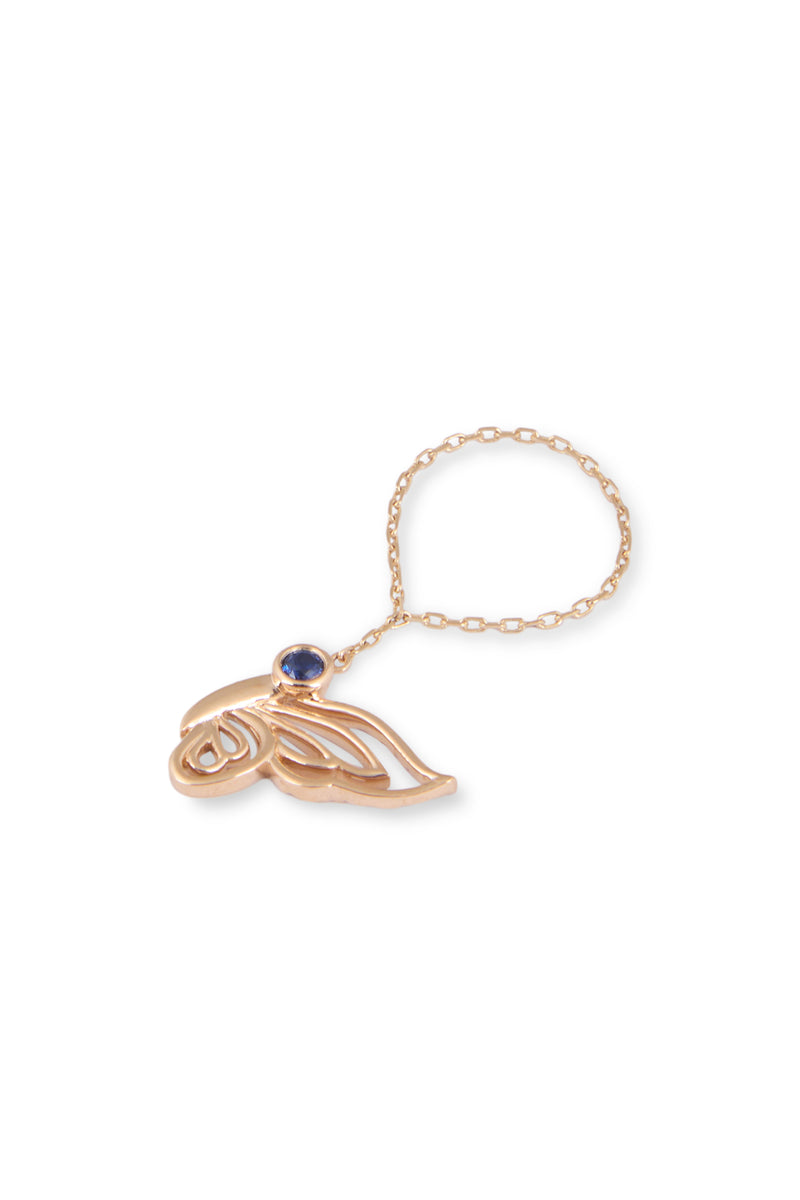 Sapphire Wing Charm