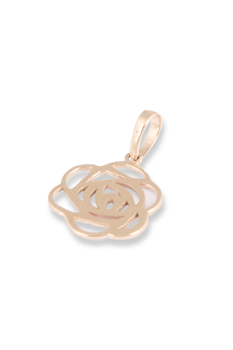 Abstract Rose Gold Pendant