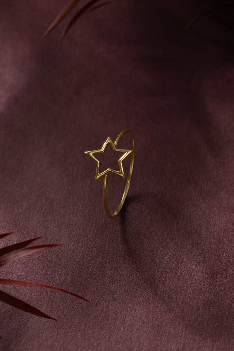 Celestial Star Gold Ring