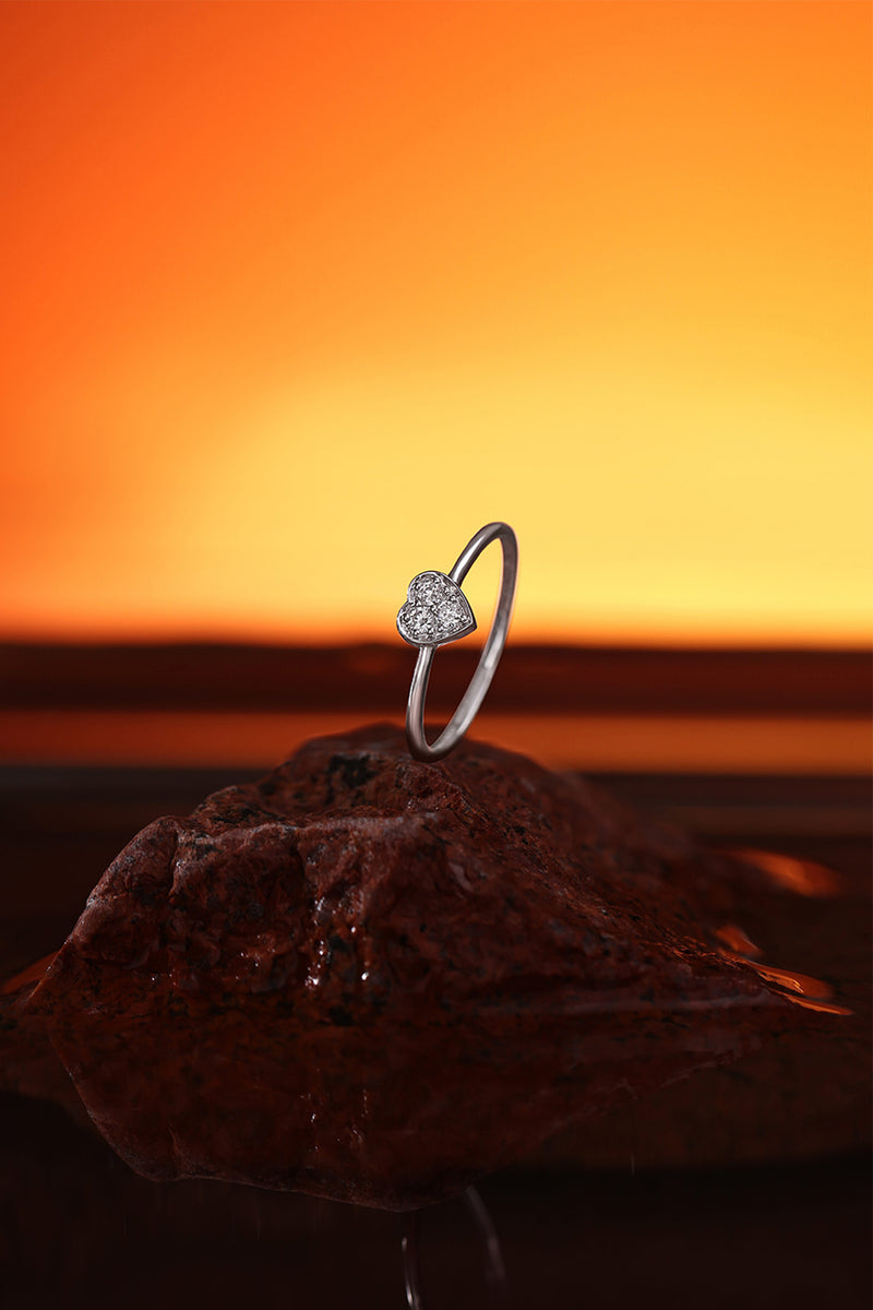 Heart Illusion Diamond Ring