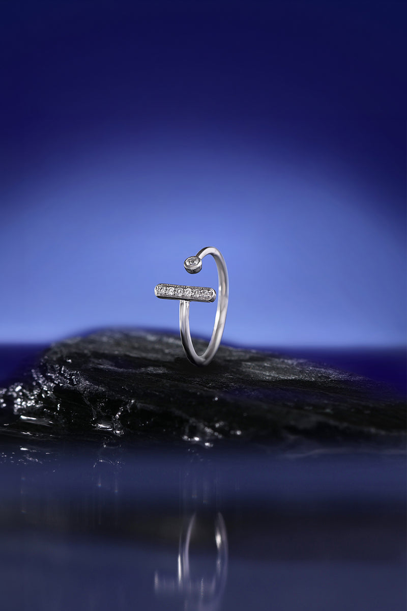 Modern Curve Open Ring