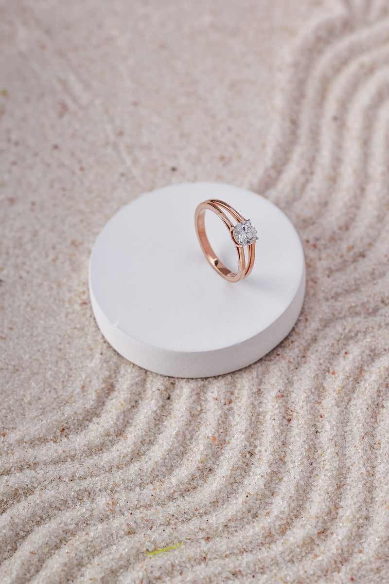 Elegant Twin Shank Ring