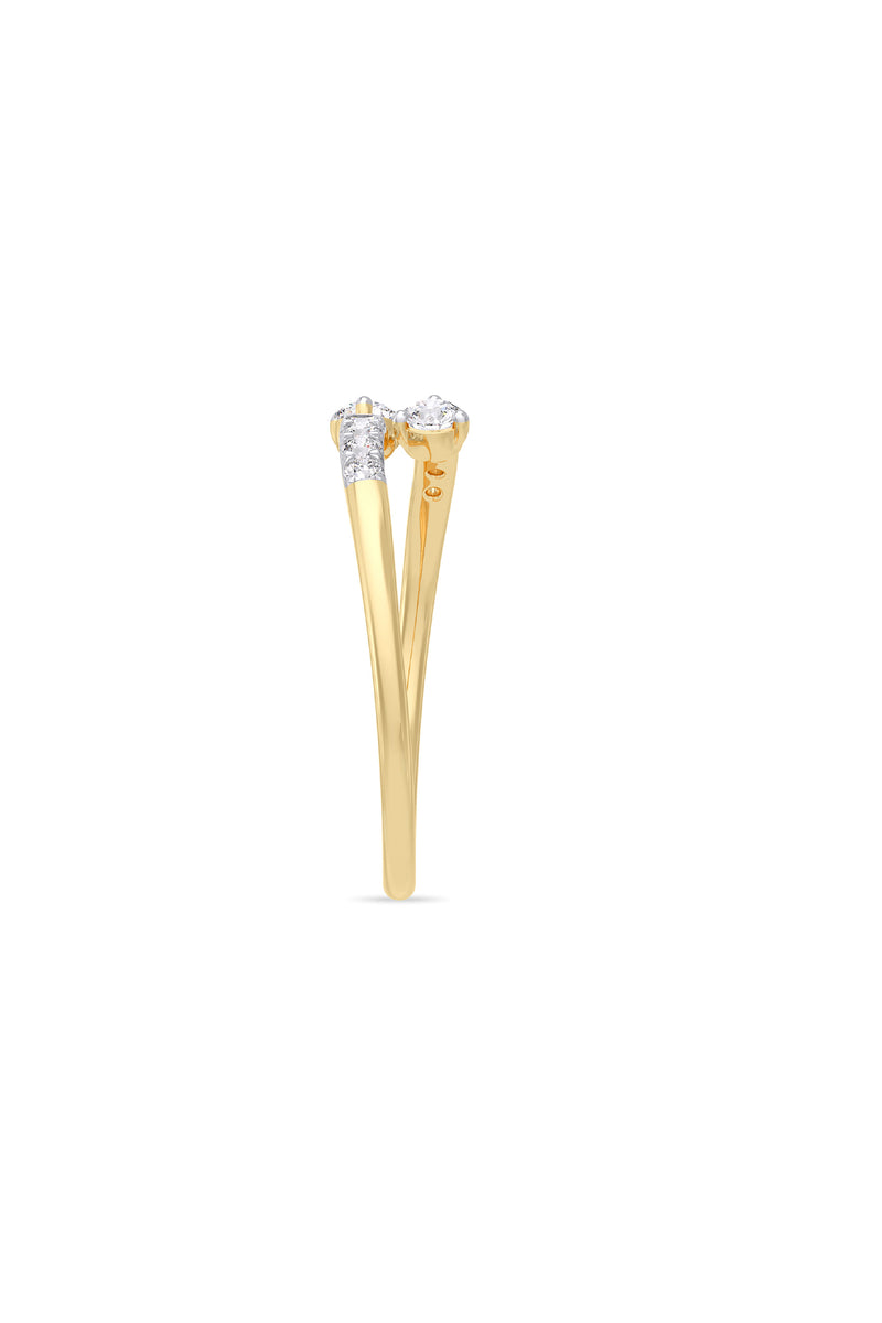 Twin Diamond Pave Ring