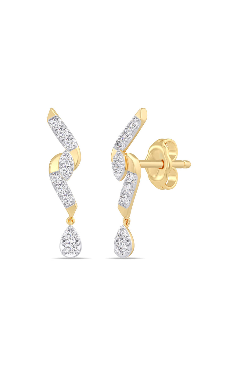 Elegant Diamond Drop Earrings