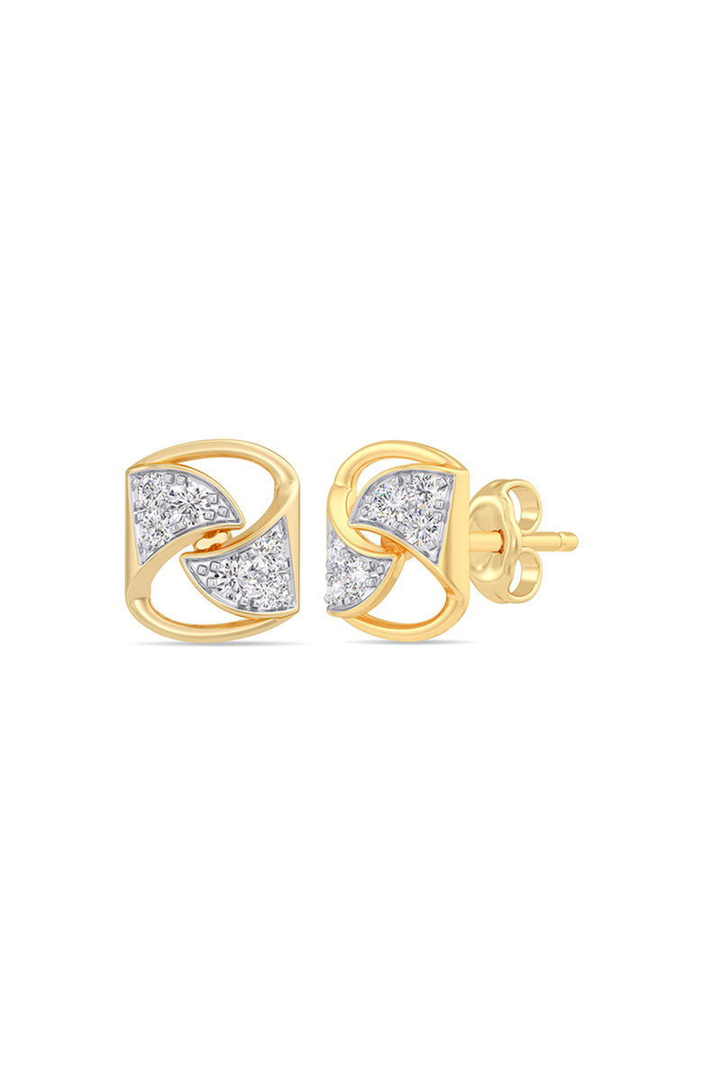 Elegant Curve Diamond Studs