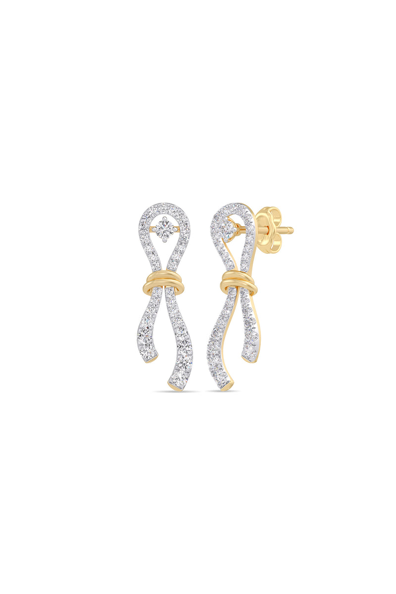 Twisted Pave Diamond Drops