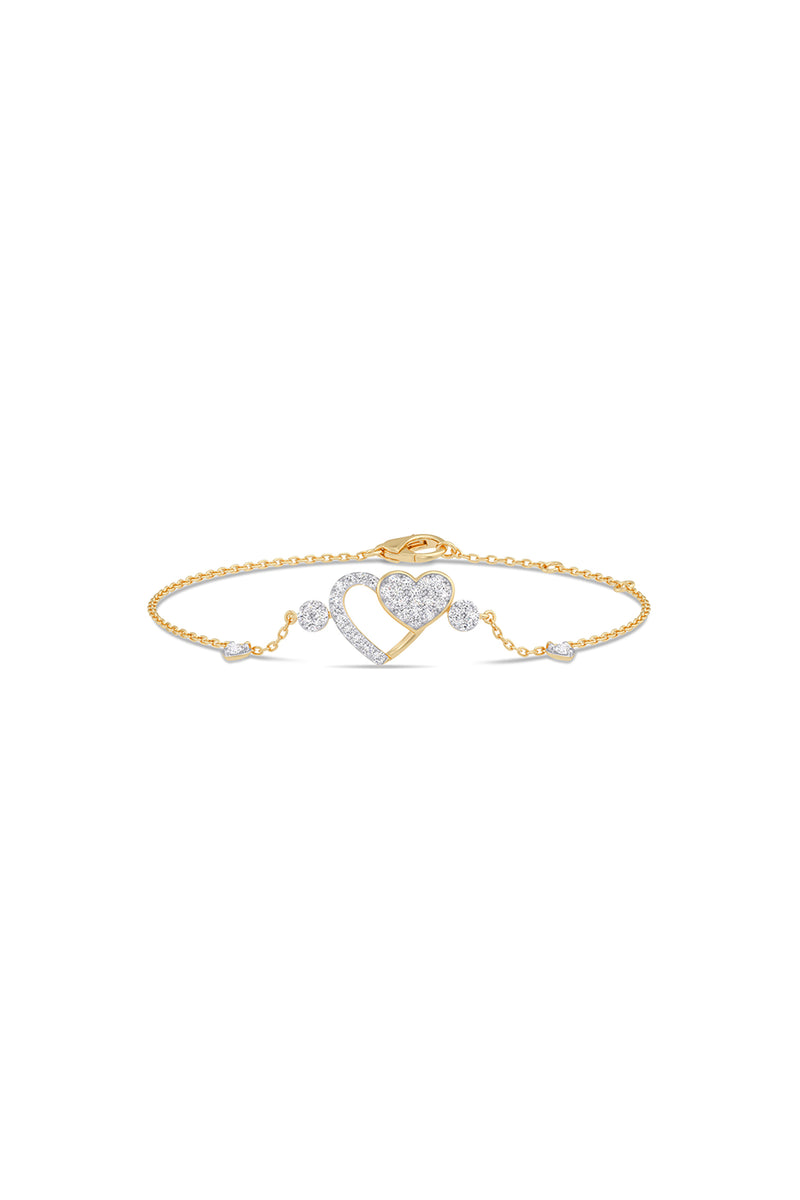 Interlocking Heart Bracelet