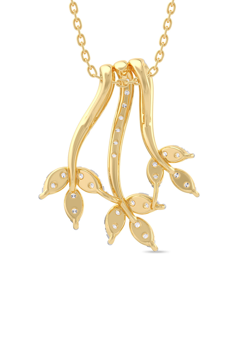 Leaf Cascade Pendant
