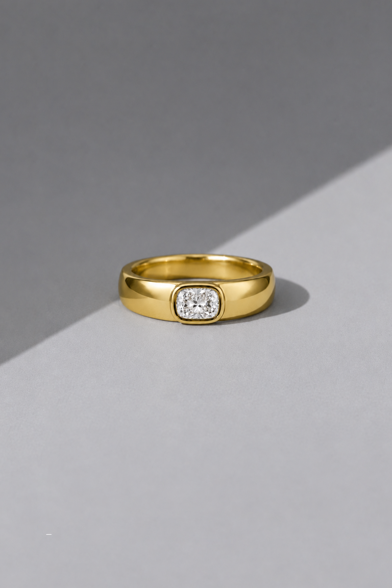 Solitaire Diamond Ring for Him