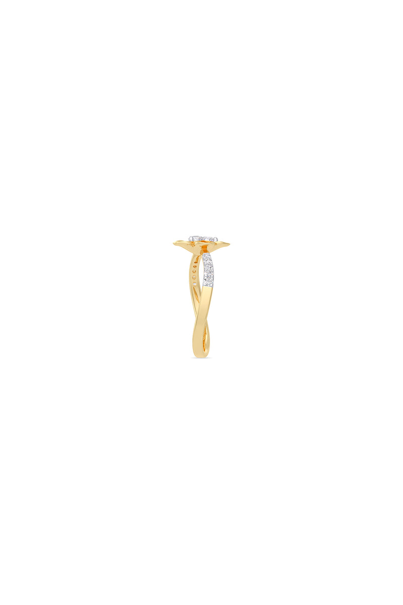 Diamond Floral Spark Ring
