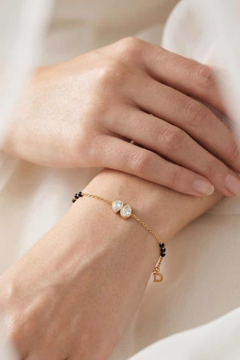 Pear Embrace Mangalsutra Bracelet