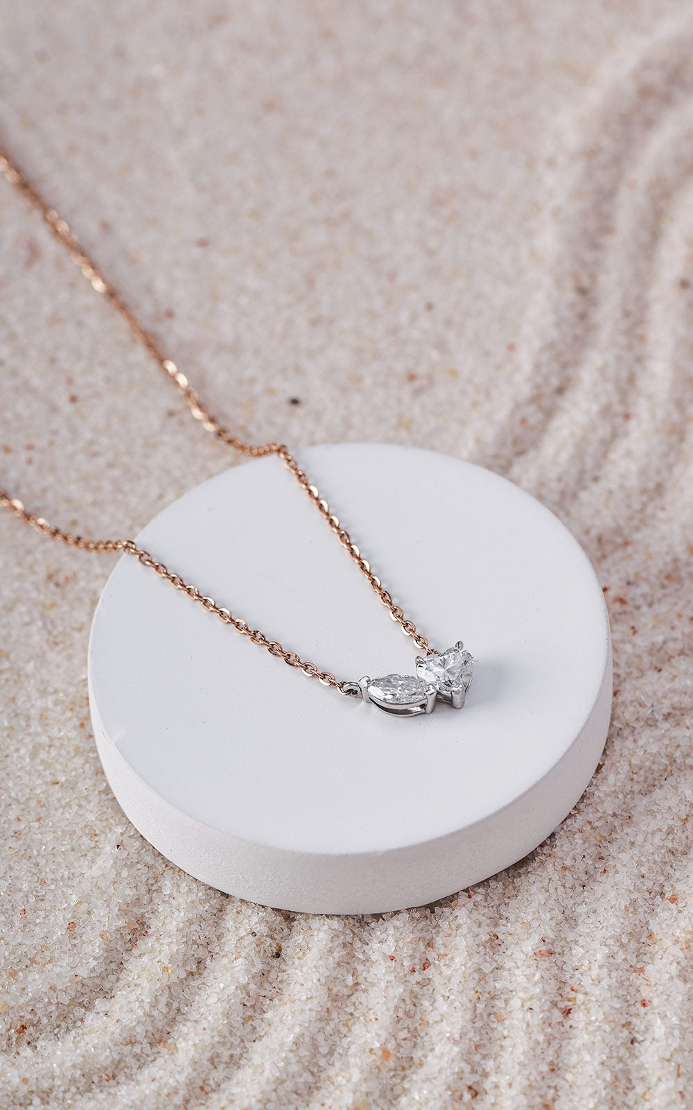 Heart Meets Marquise Pendant