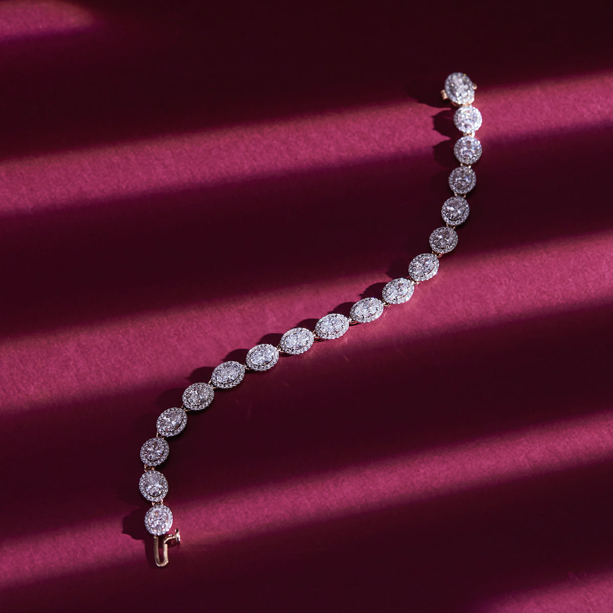 Classic Halo Diamond Bracelet