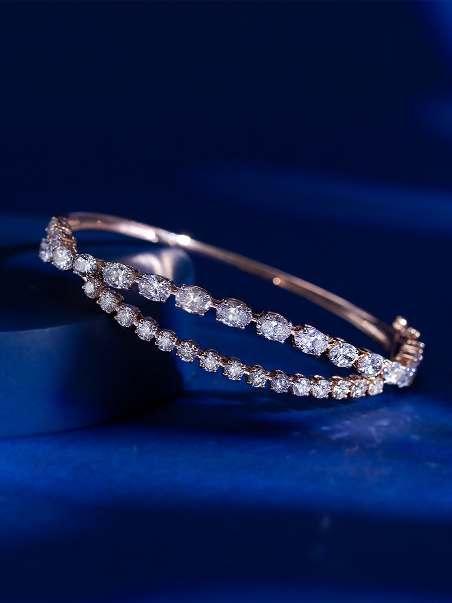 Dazzling Double Line Bracelet