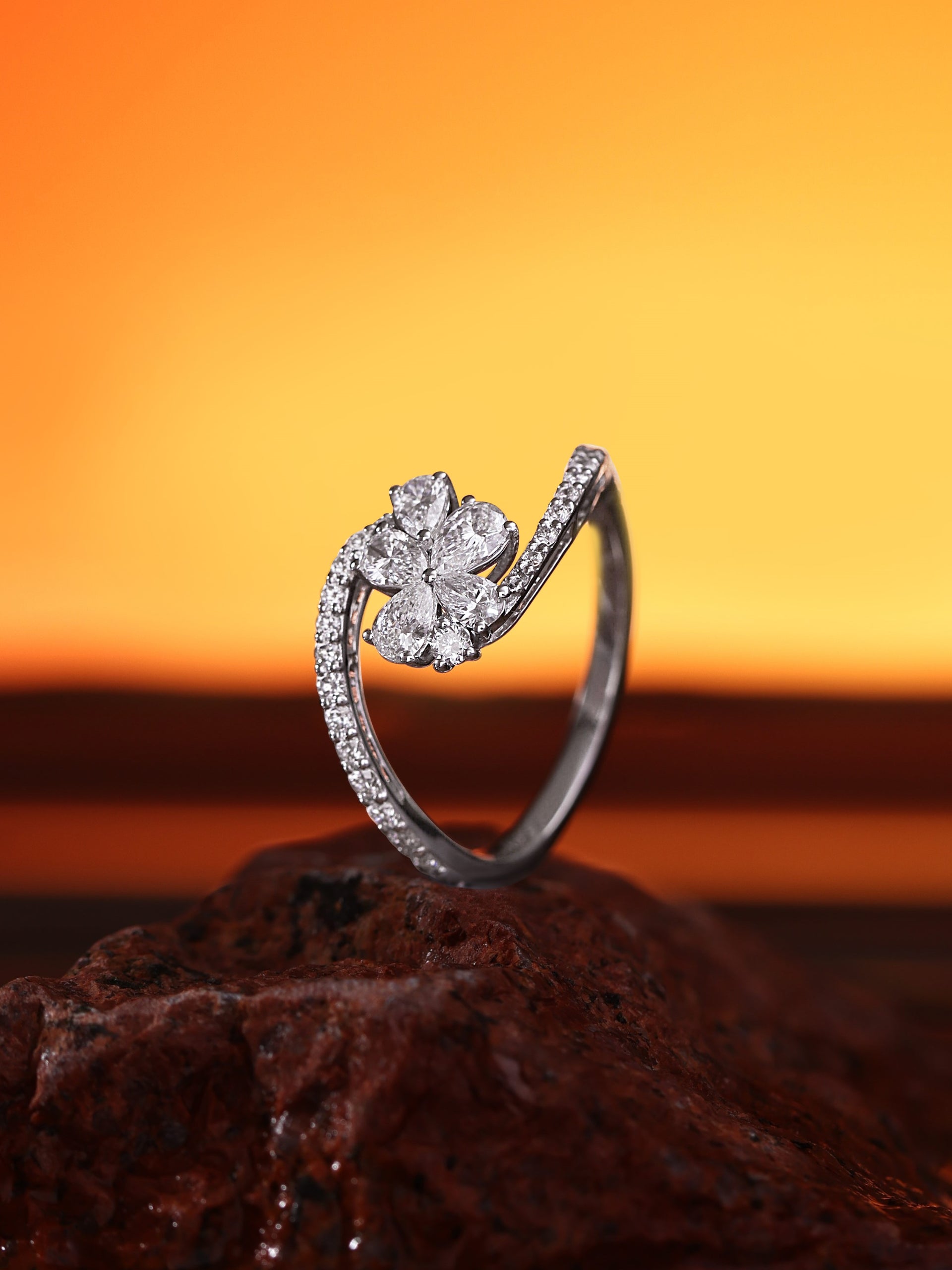 Radiant Floral Muse Ring