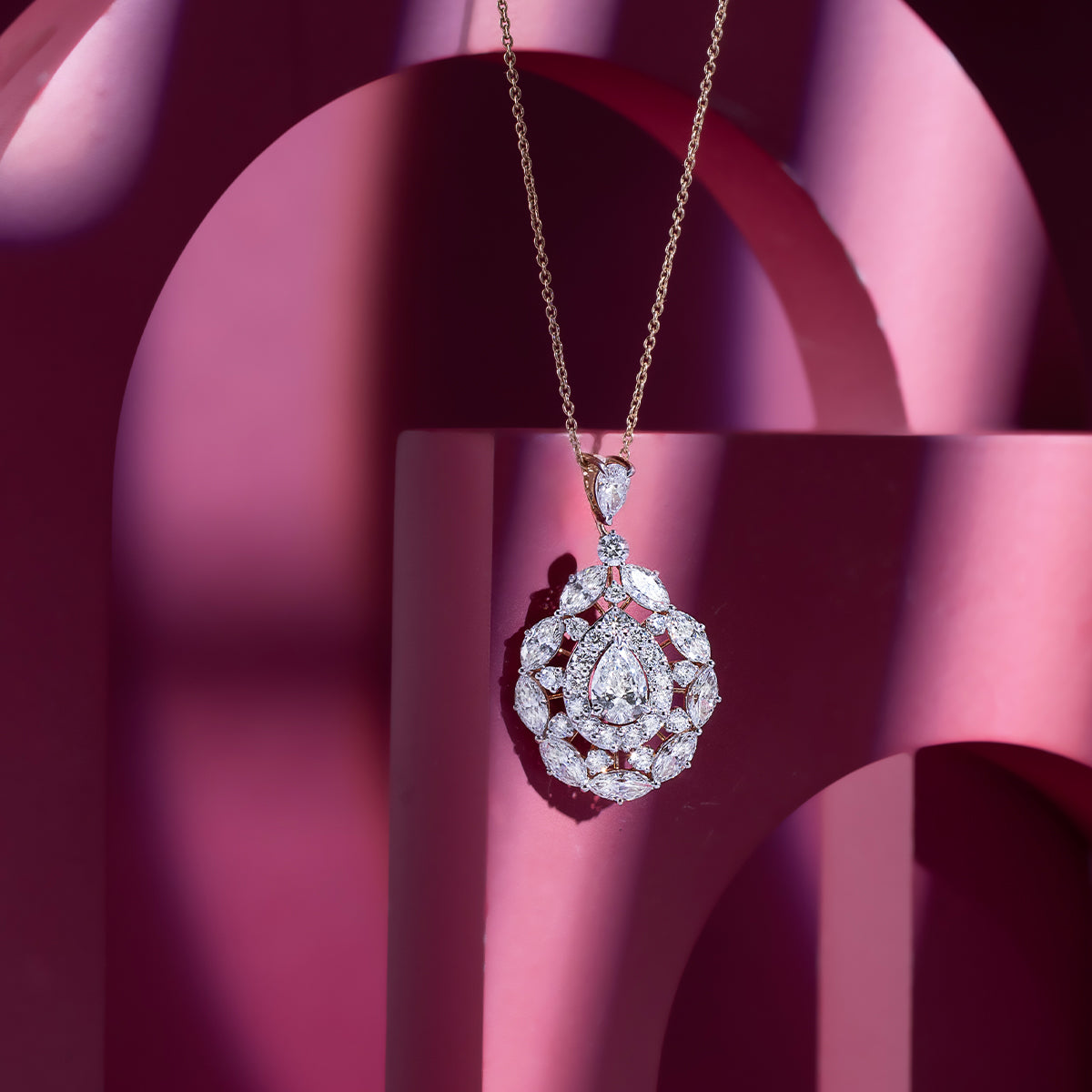 Victorian Floral Pendant