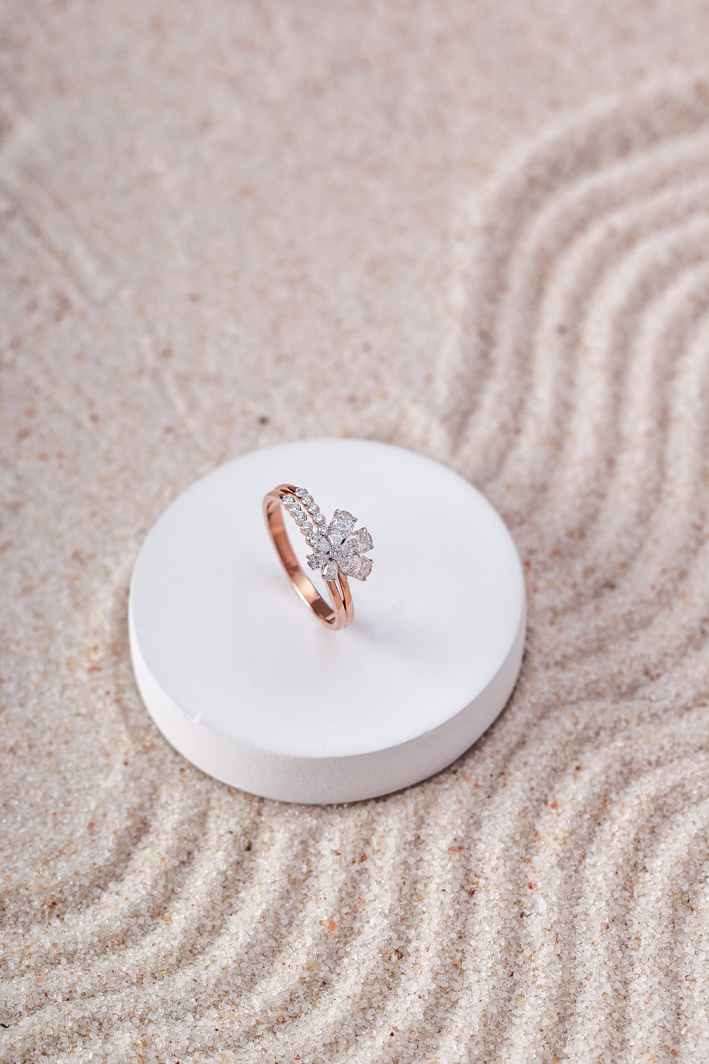 Whispering Petals Diamond Ring
