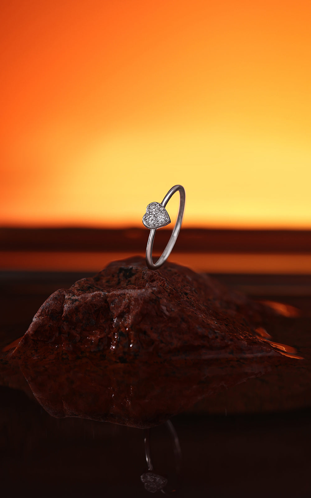 Heart Illusion Diamond Ring