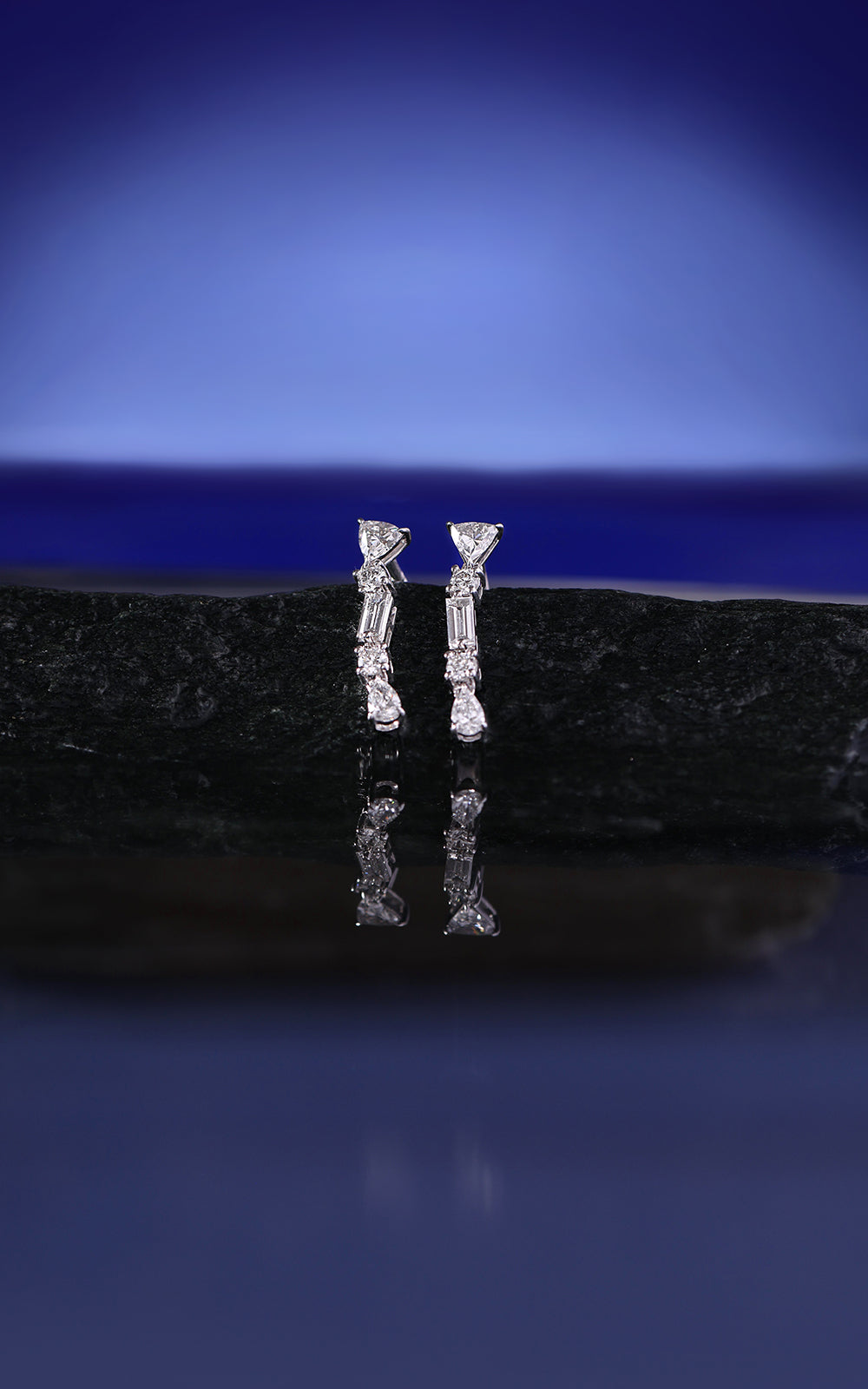 Geometric Cascade Drop Earrings