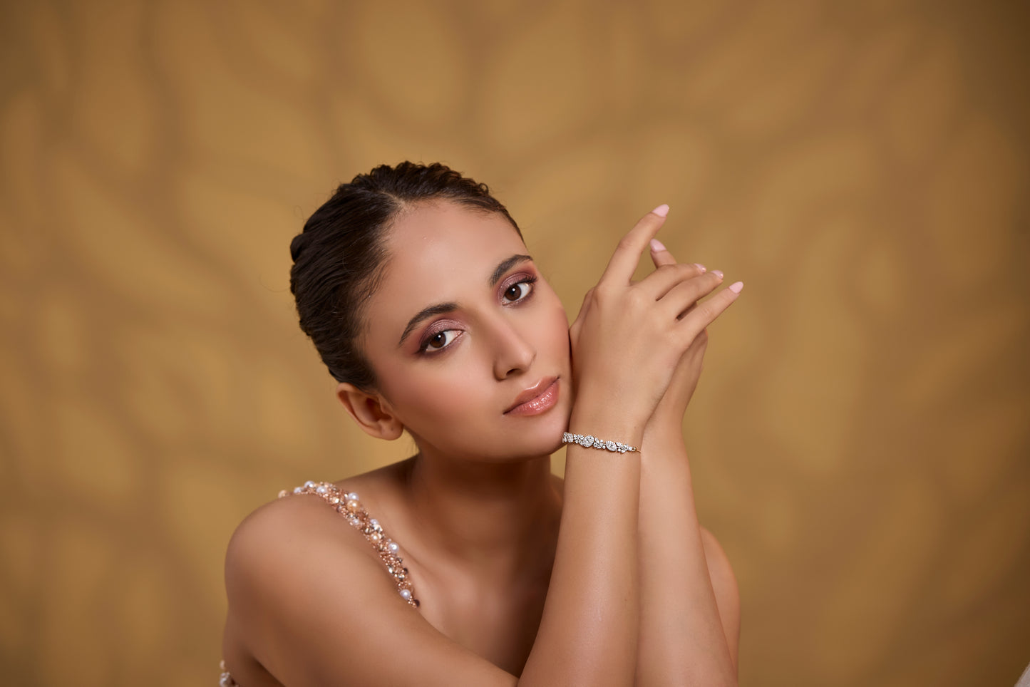 Adjustable Floral Cluster Bracelet