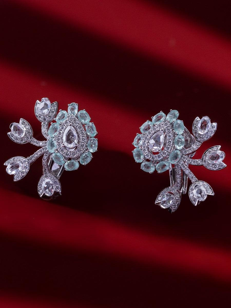 Heritage Floral Polki Earrings