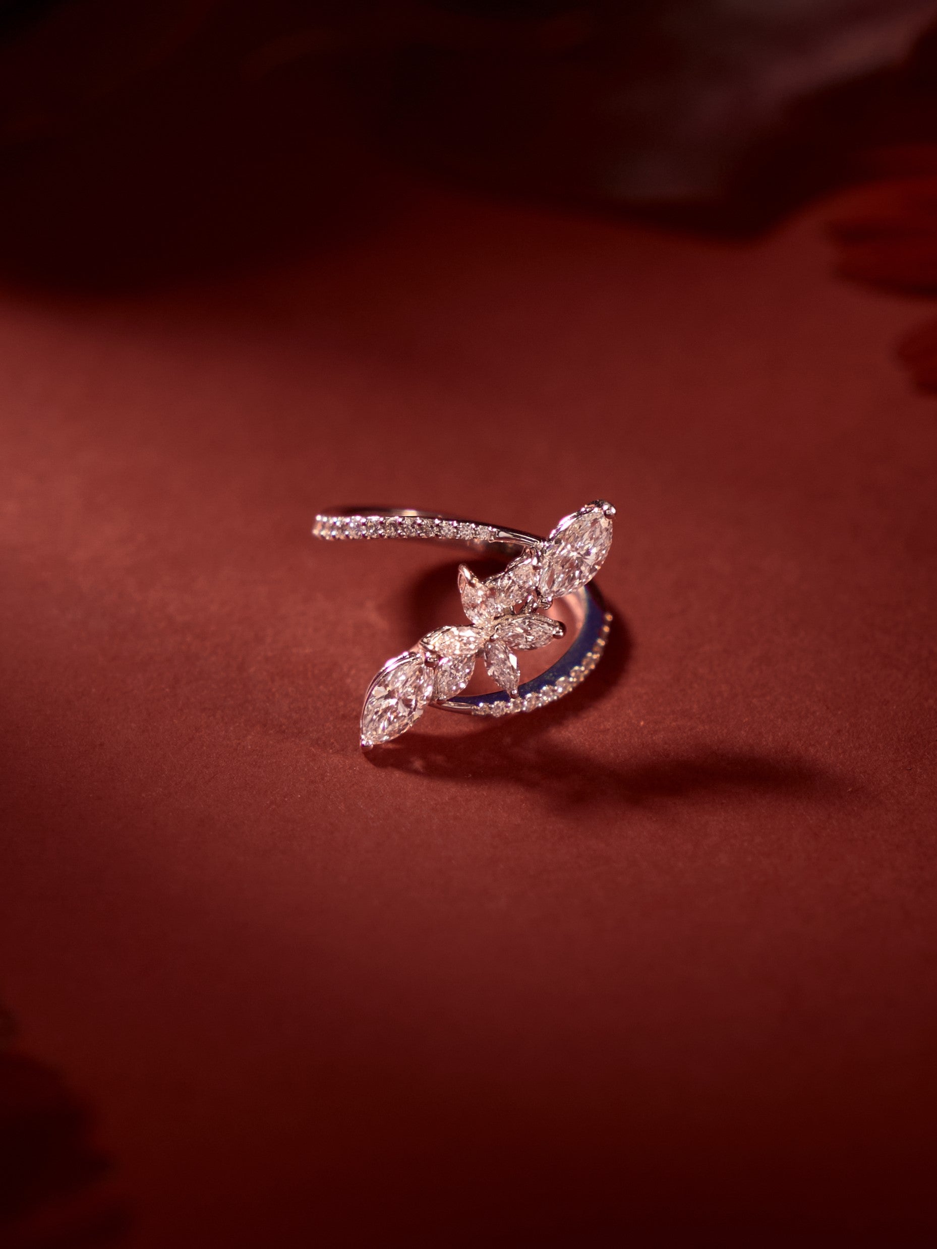 Petal Grace Statement Ring