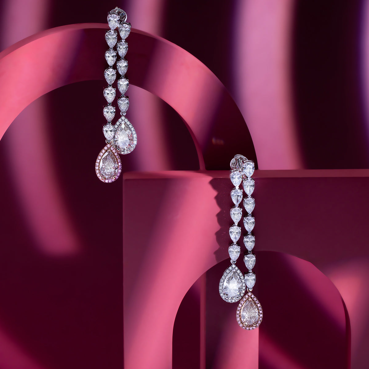 Pear Duo Drop Earrings