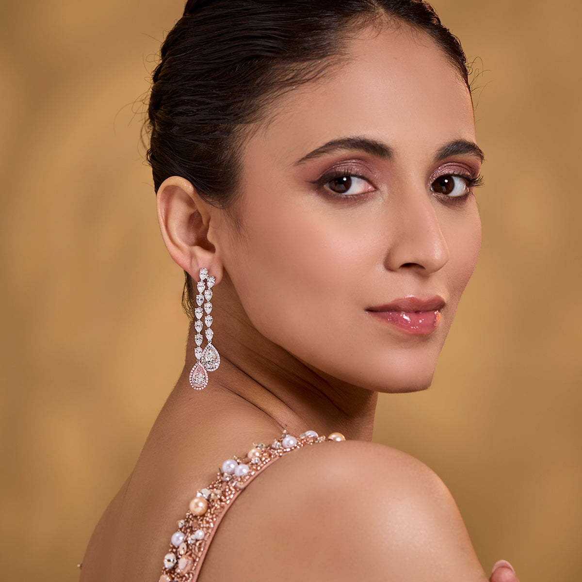 Pear Duo Drop Earrings