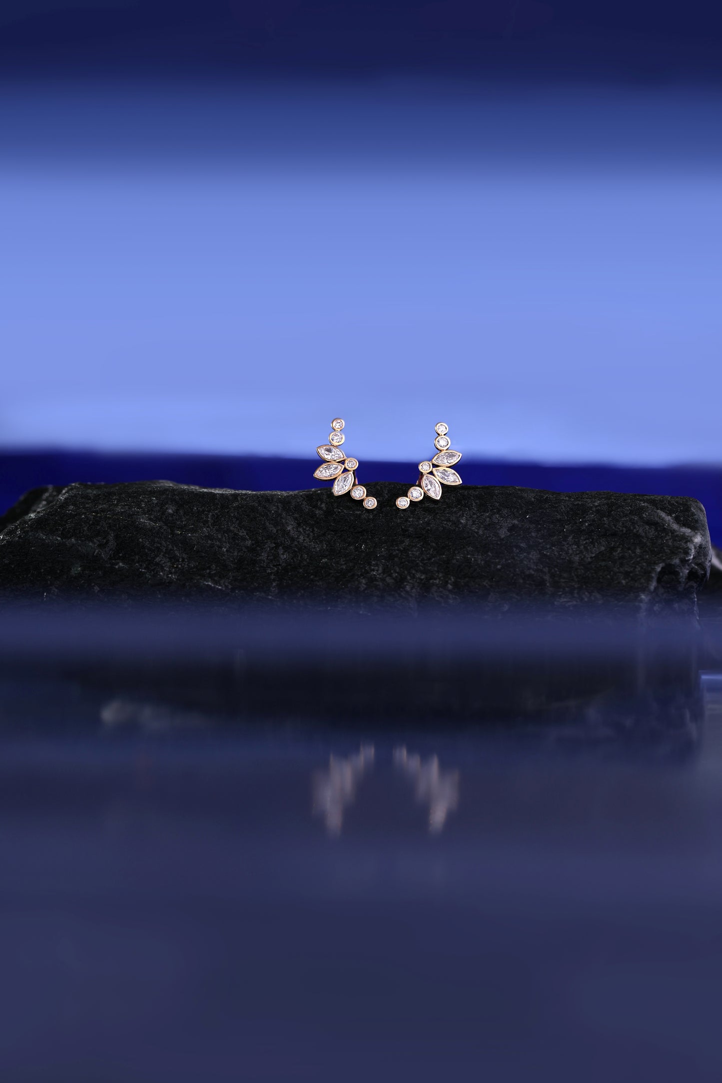 Petal Cascade Stud Earrings