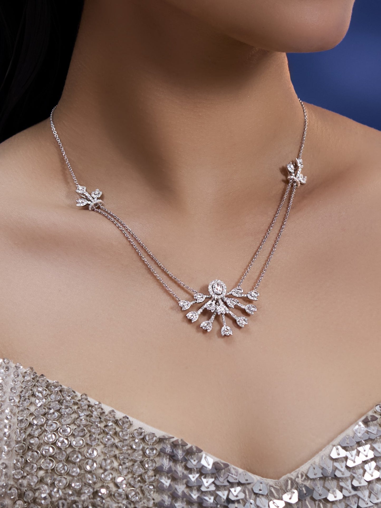 Floral Cascade Necklace