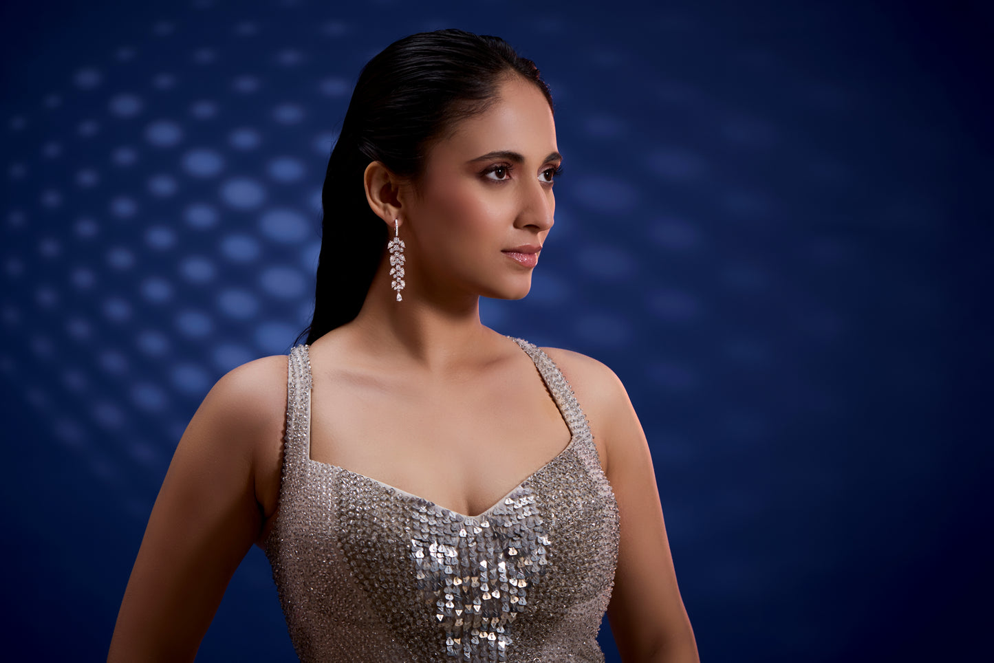 Cascading Pear Diamond Earrings