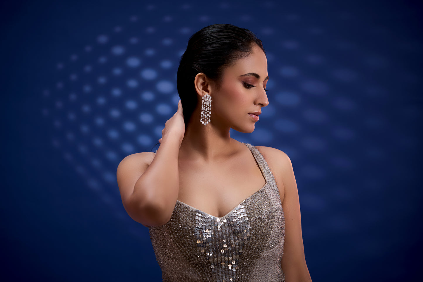 Waterfall Pear Diamond Earrings