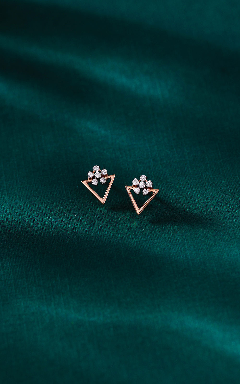 Modern Floral Edge Earrings