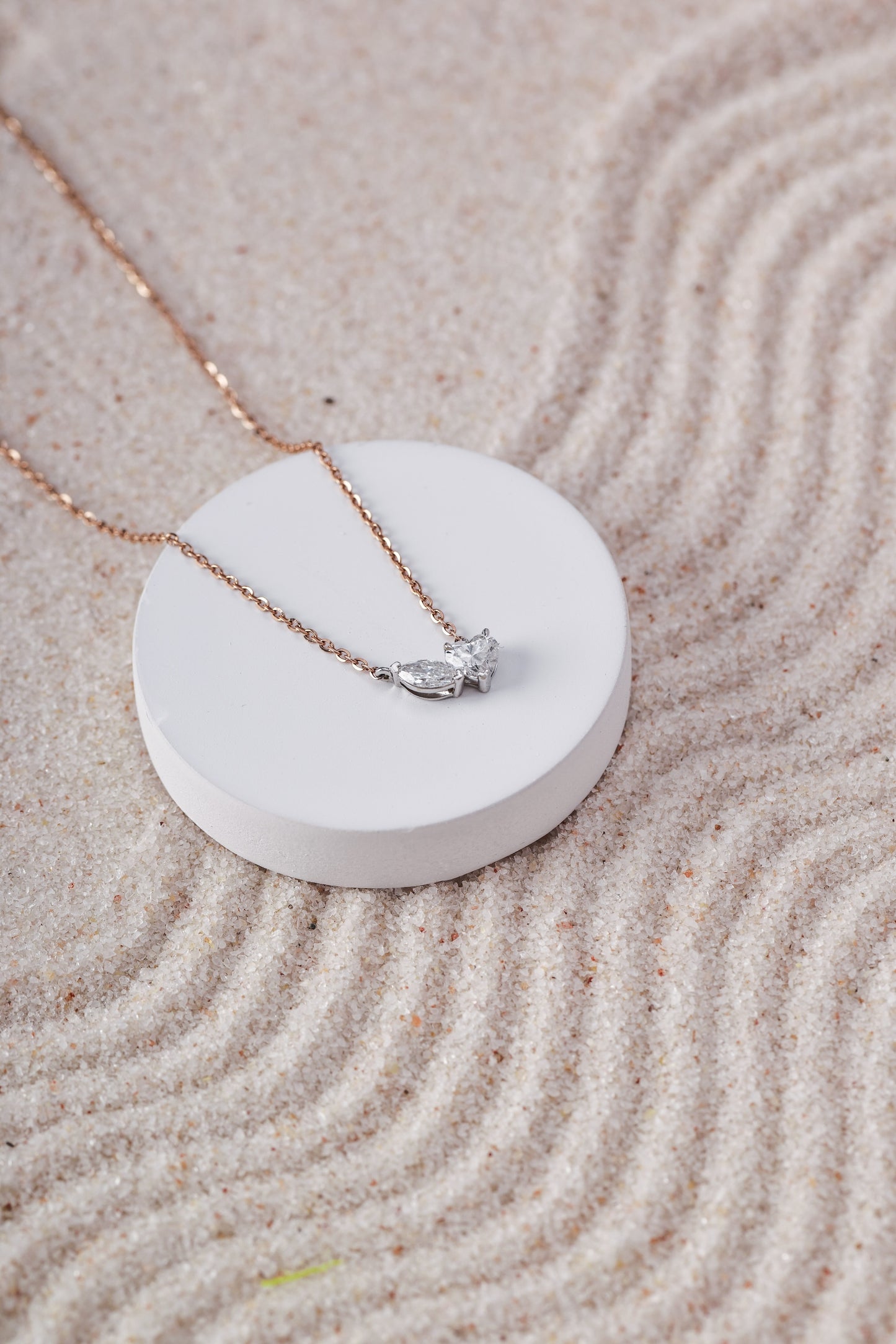 Heart Meets Marquise Pendant