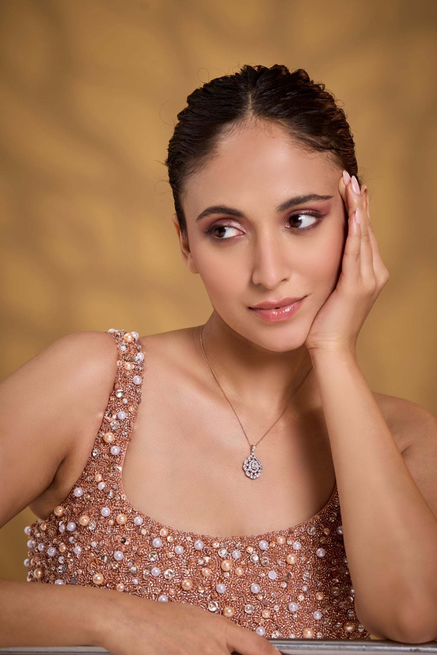 Victorian Floral Pendant