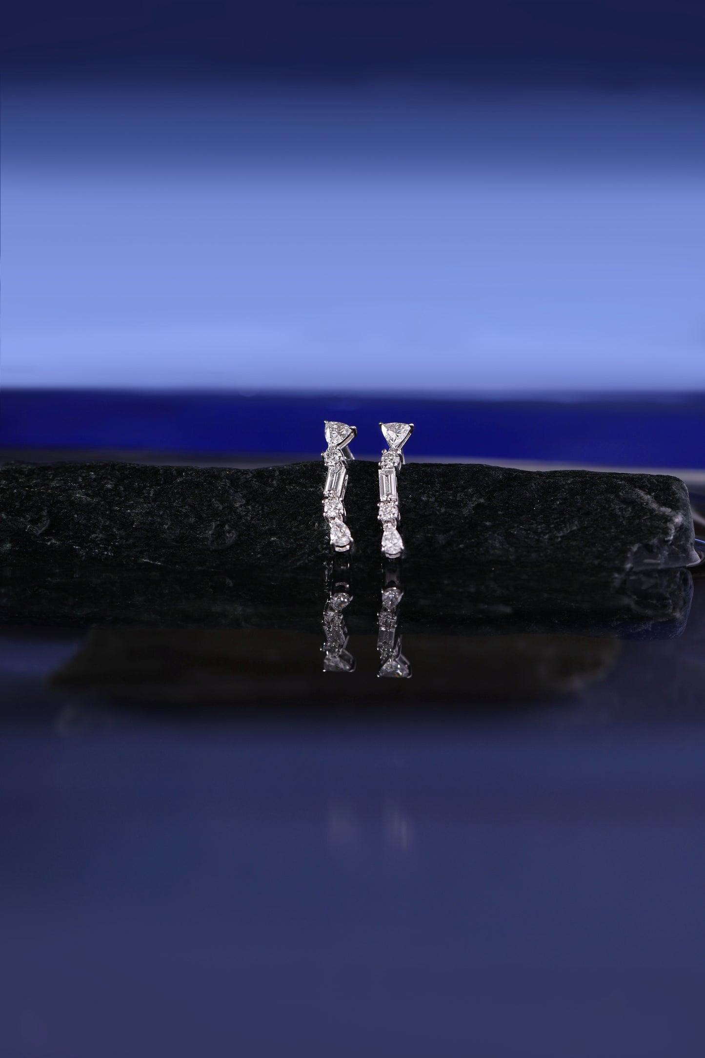 Geometric Cascade Drop Earrings