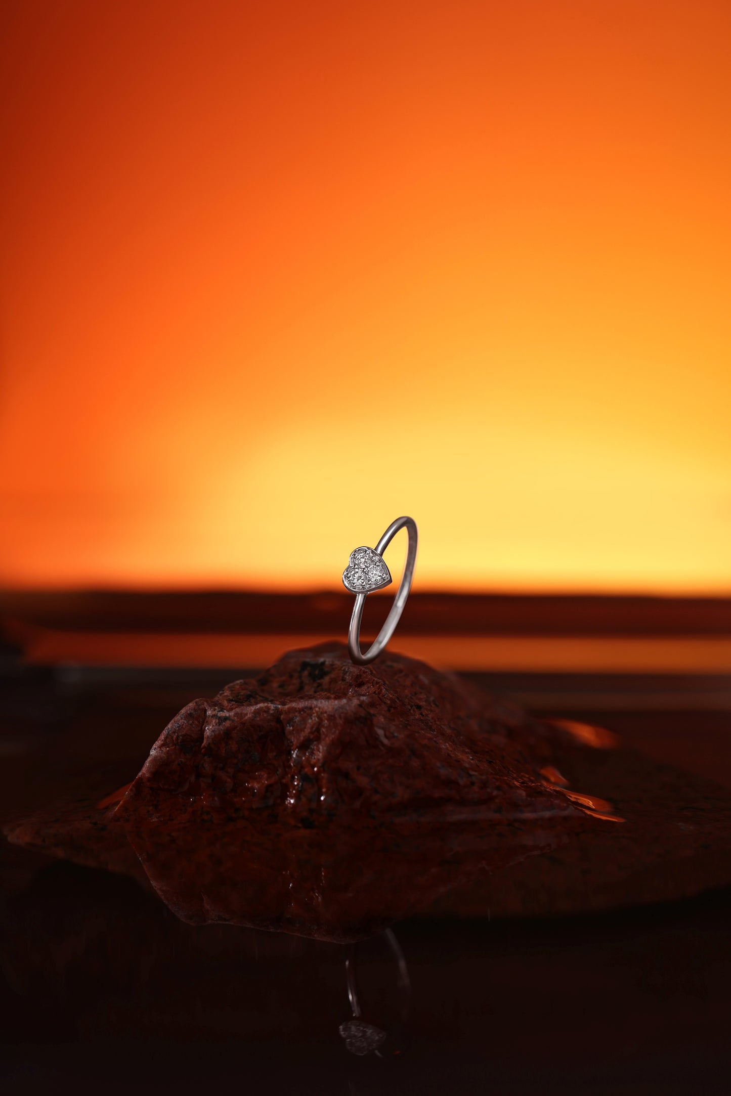 Heart Illusion Diamond Ring