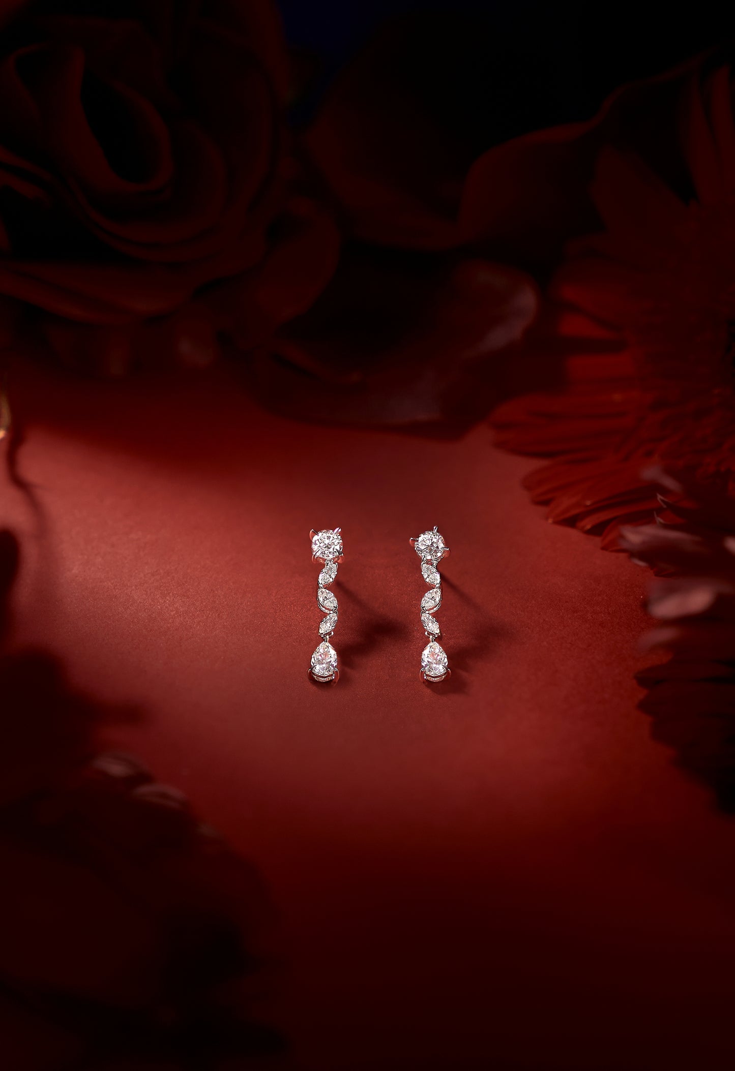 Elegant Cascade Dangle Earrings