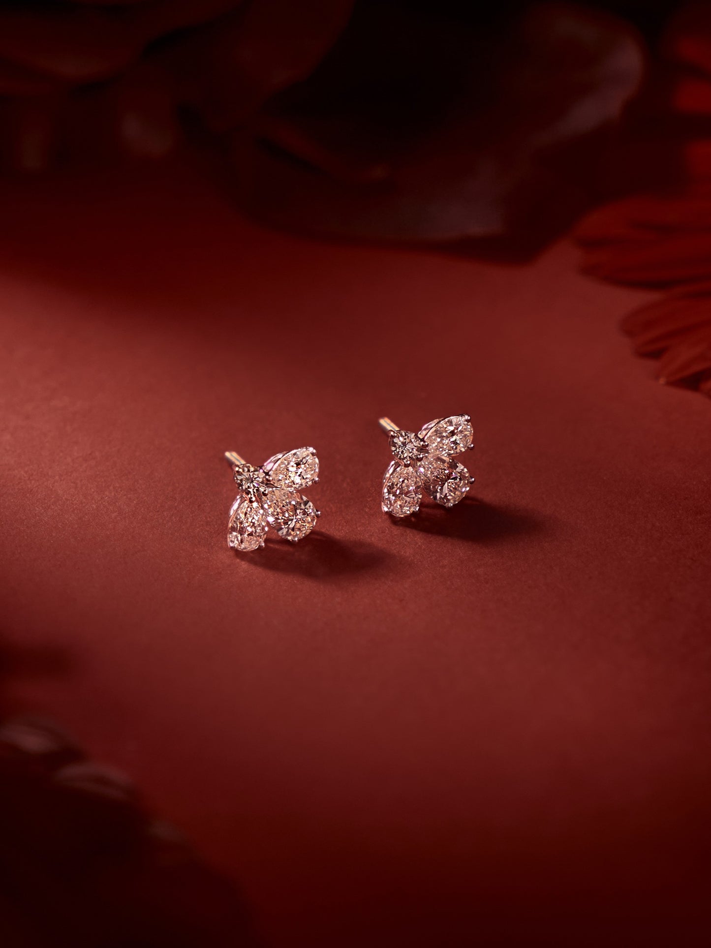 Trillium Diamond Studs