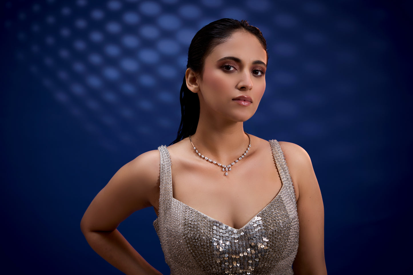 Subtle Radiance Pear Necklace