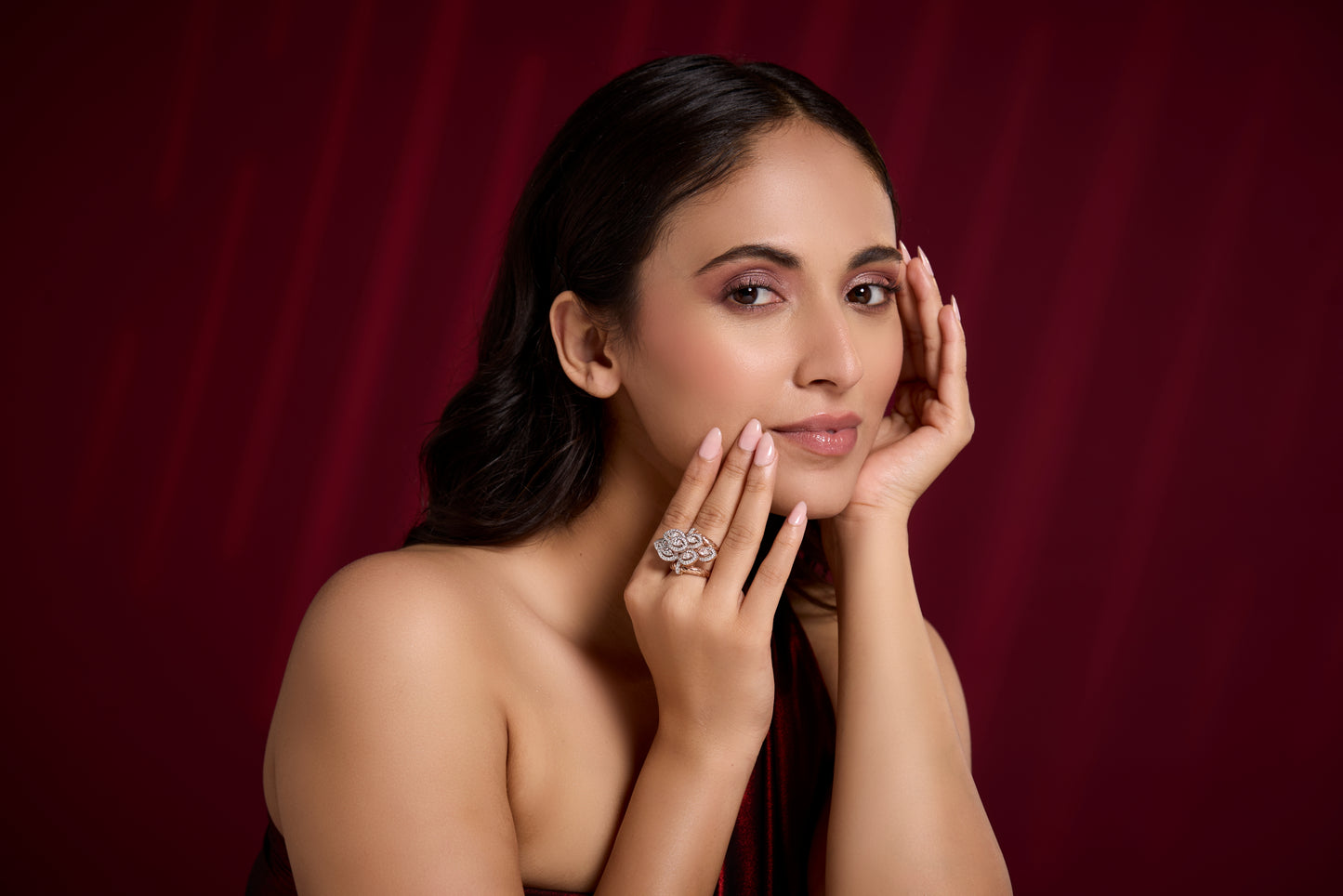 Artistic Swirl Statement Ring