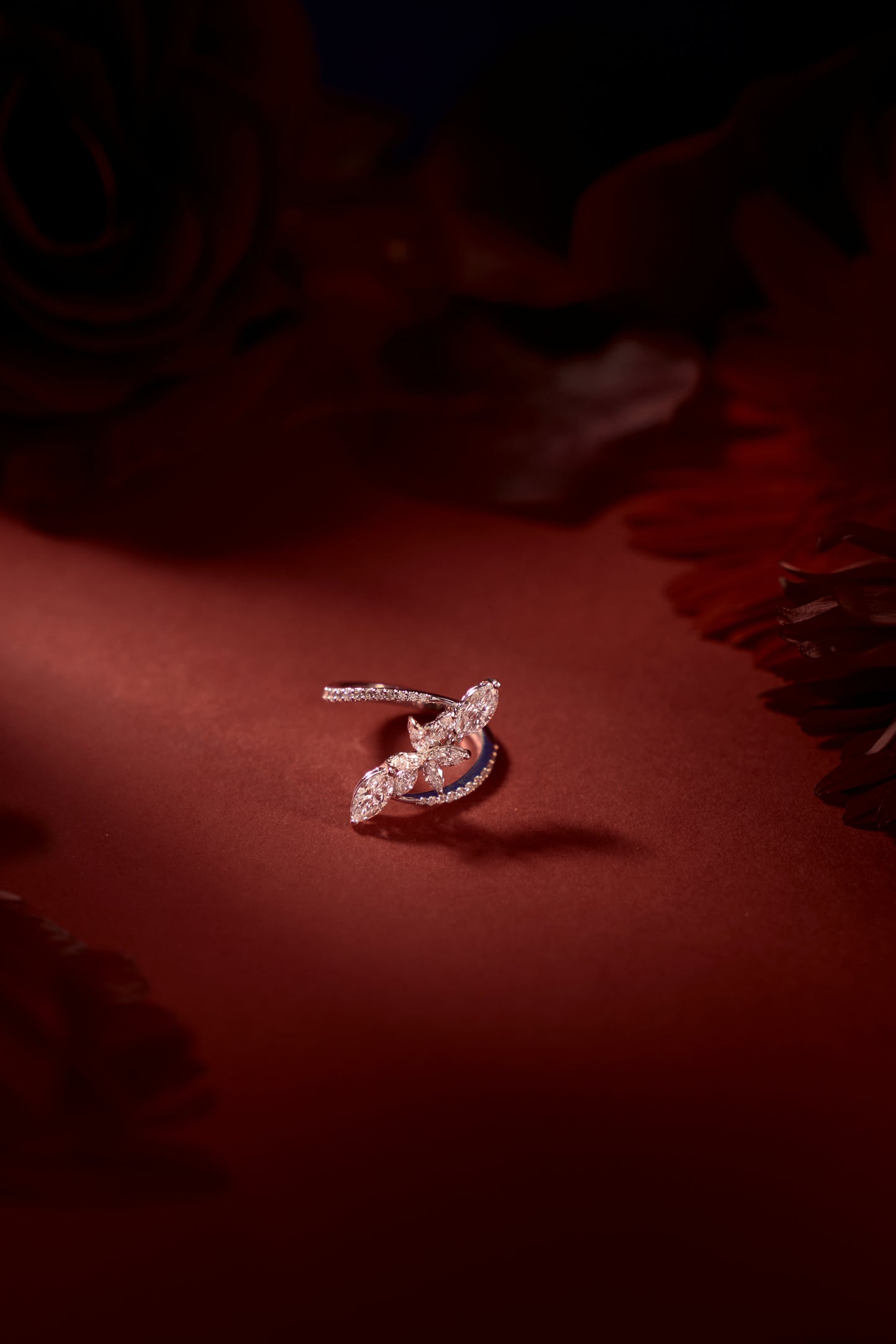 Petal Grace Statement Ring