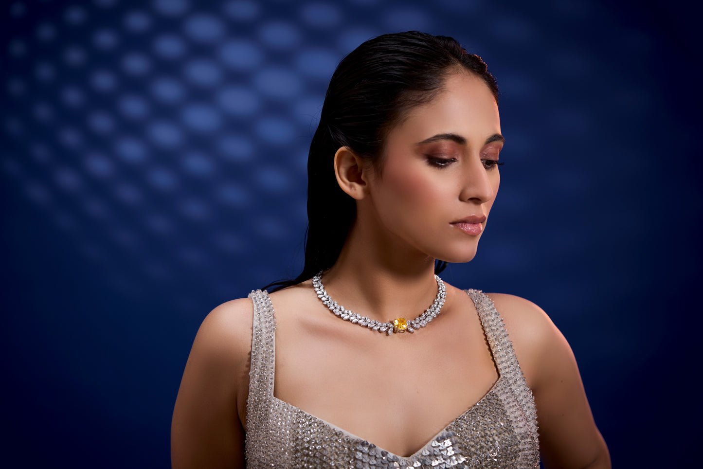 Yellow Majesty Leaf Necklace