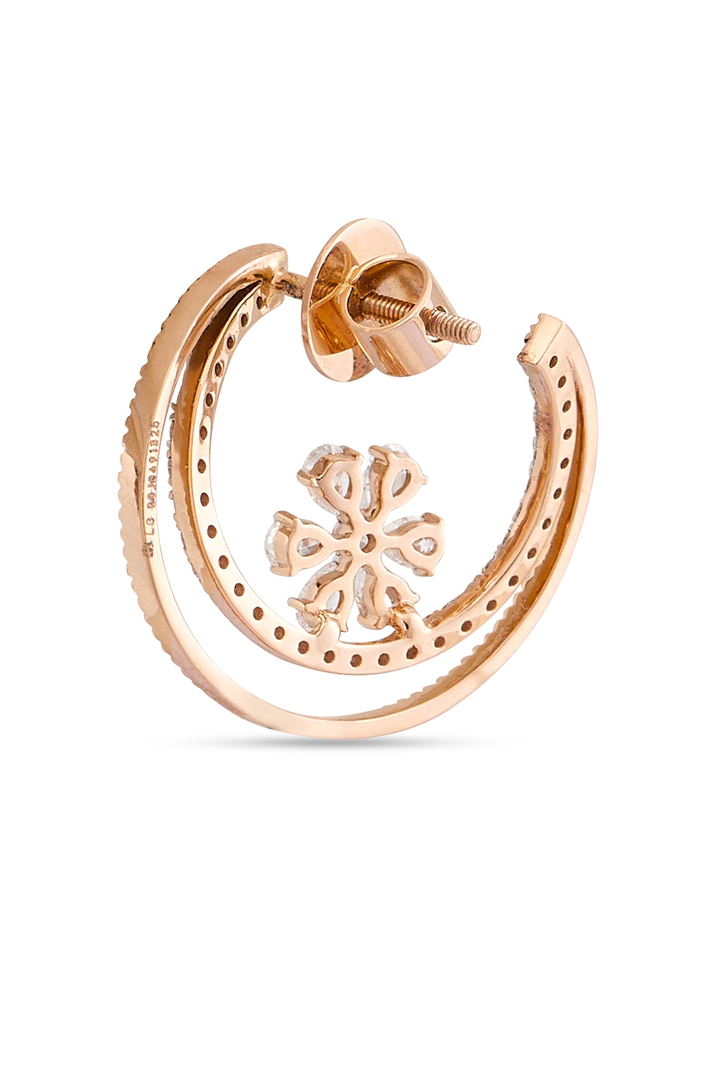 Blooming Halo Hoop Earrings