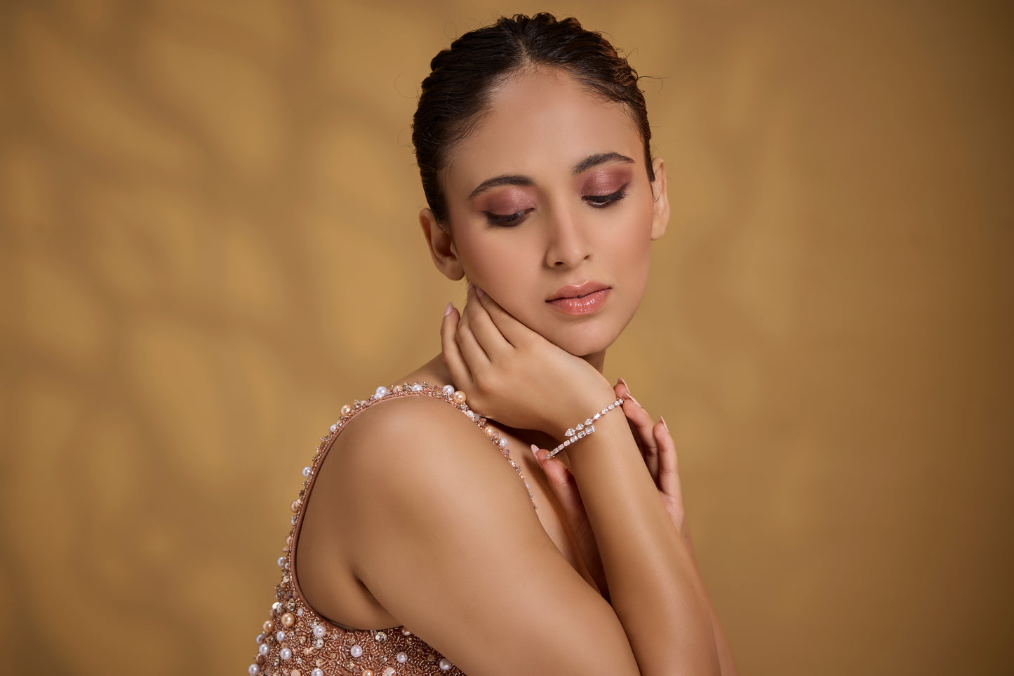 Sparkling Emerald Pear Bracelet