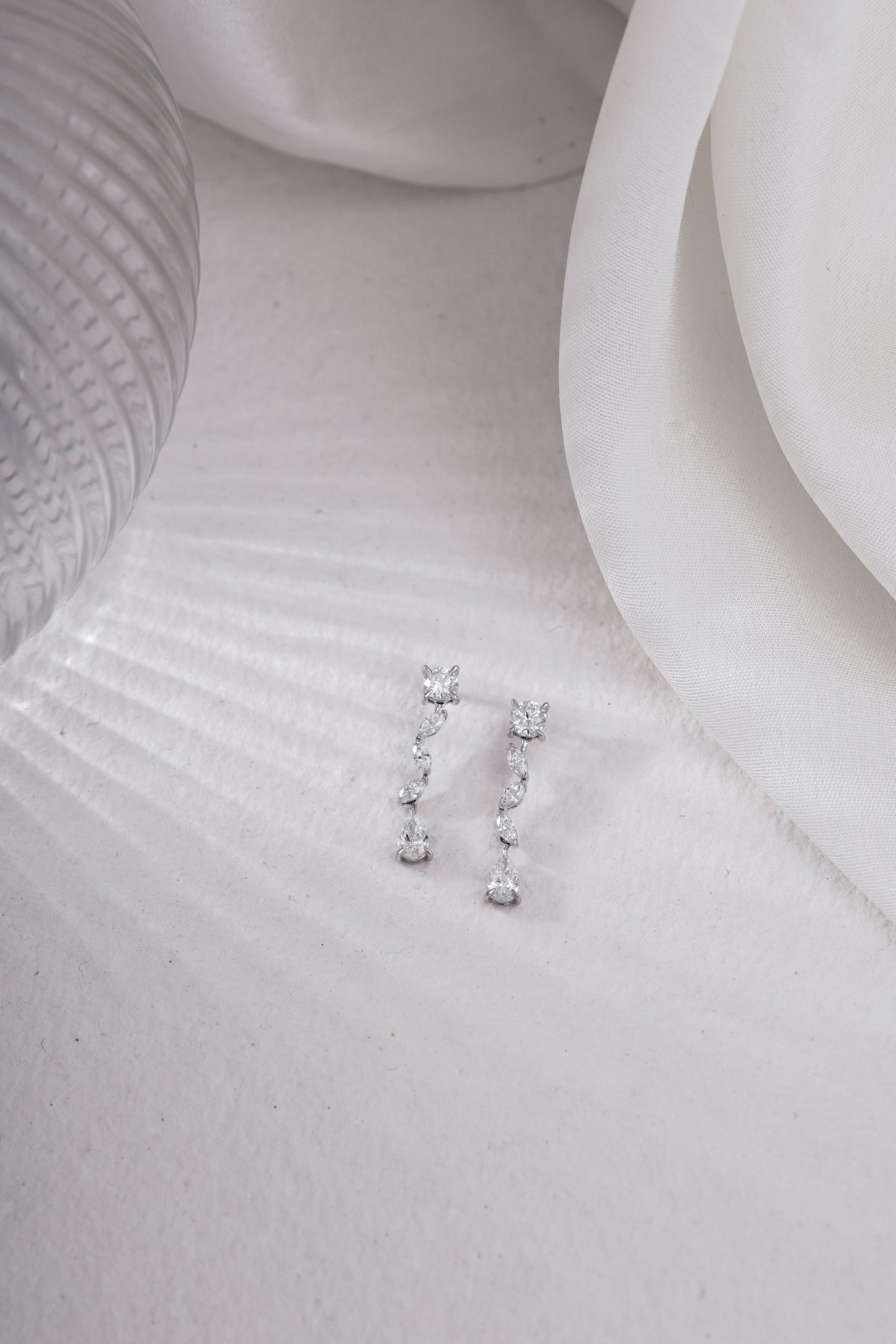 Elegant Cascade Dangle Earrings