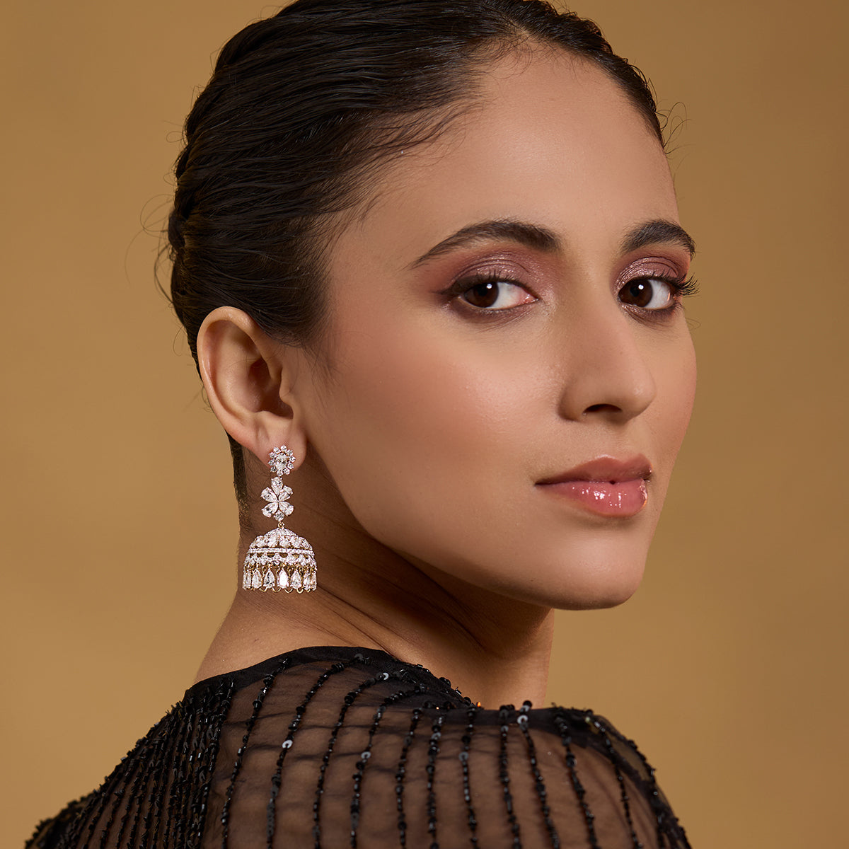 Regal Diamond Jhumkas